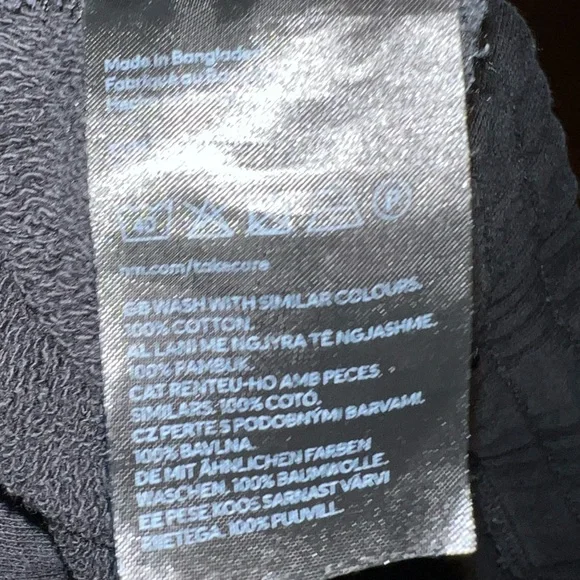 H&M Black Drawstring Cotton Shorts Size XL - Picture 13 of 13